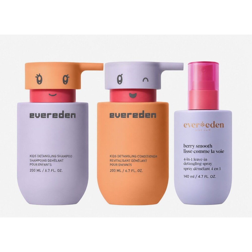 Evereden Kids Detangling Hair Set Shampoo Conditioner + 4-in-1 Spray NEW